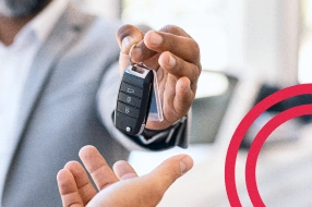 Entrega de chave de carro